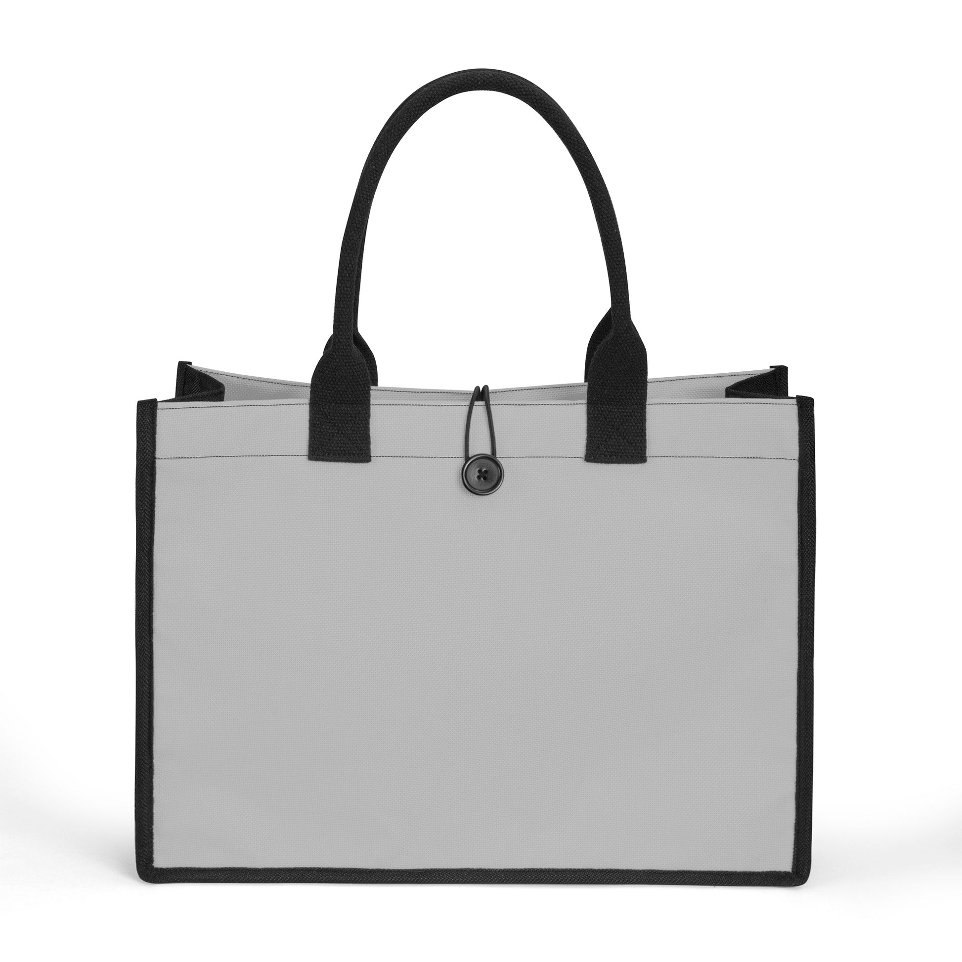 Silberne Canvas Shopper Tasche Einkaufstasche JLR Design