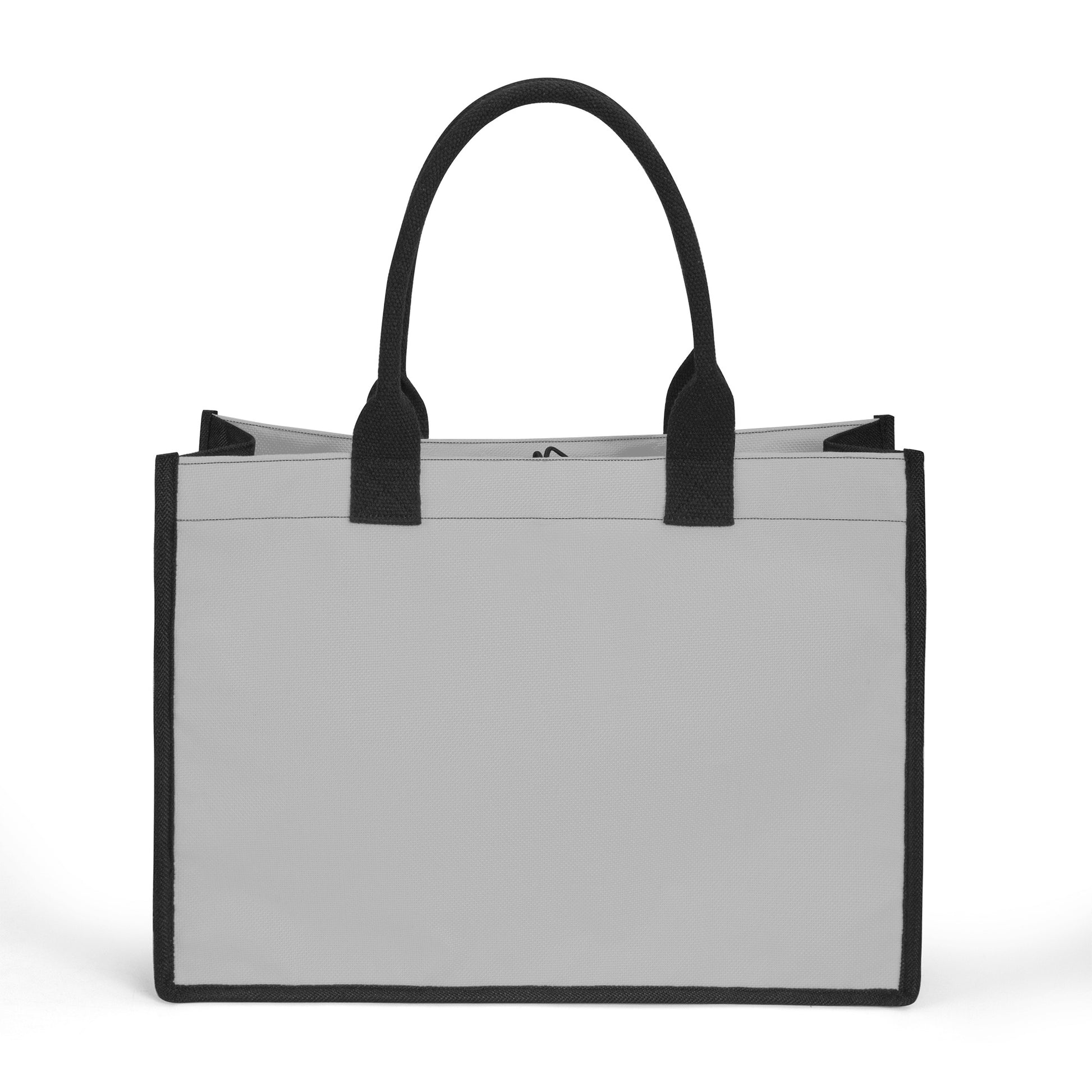 Silberne Canvas Shopper Tasche Einkaufstasche JLR Design