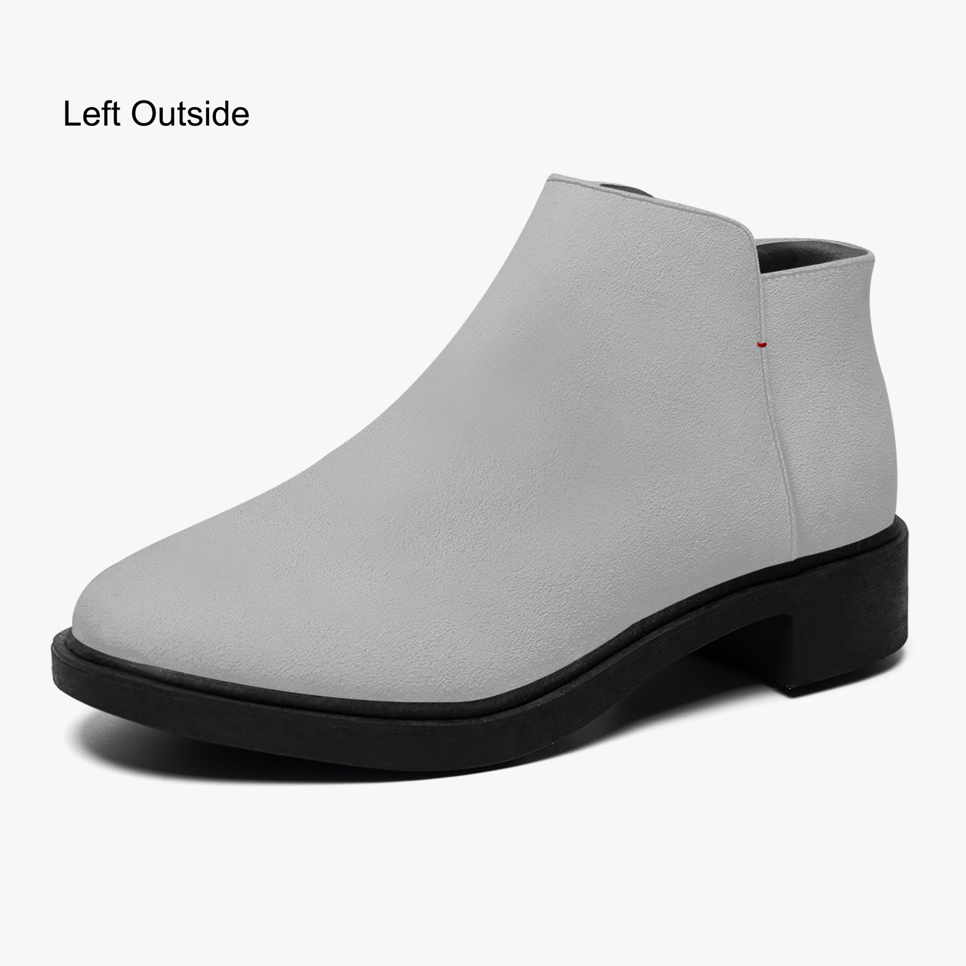 Silberne elegante Reißverschluss-Stiefeletten Stiefeletten JLR Design