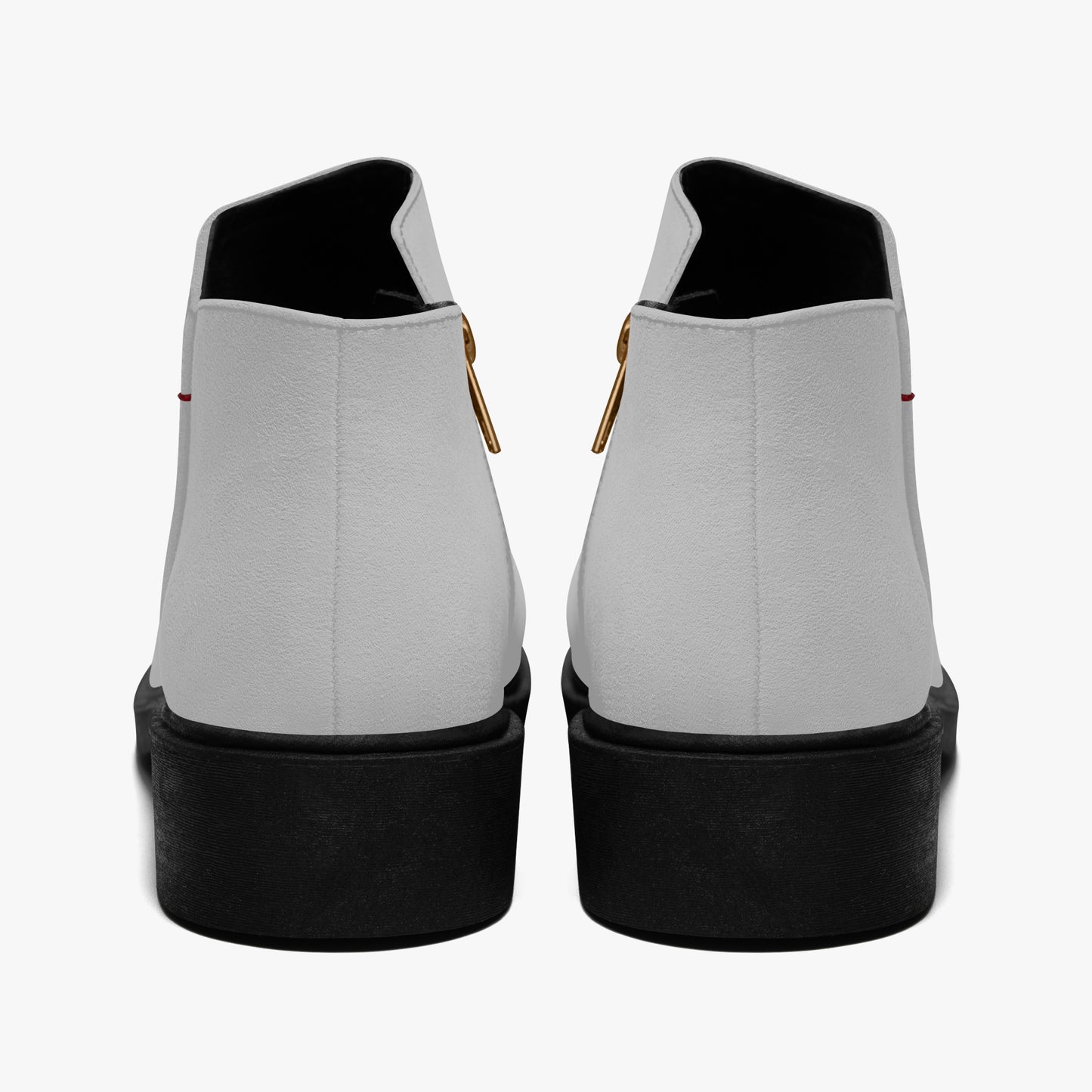 Silberne elegante Reißverschluss-Stiefeletten Stiefeletten JLR Design