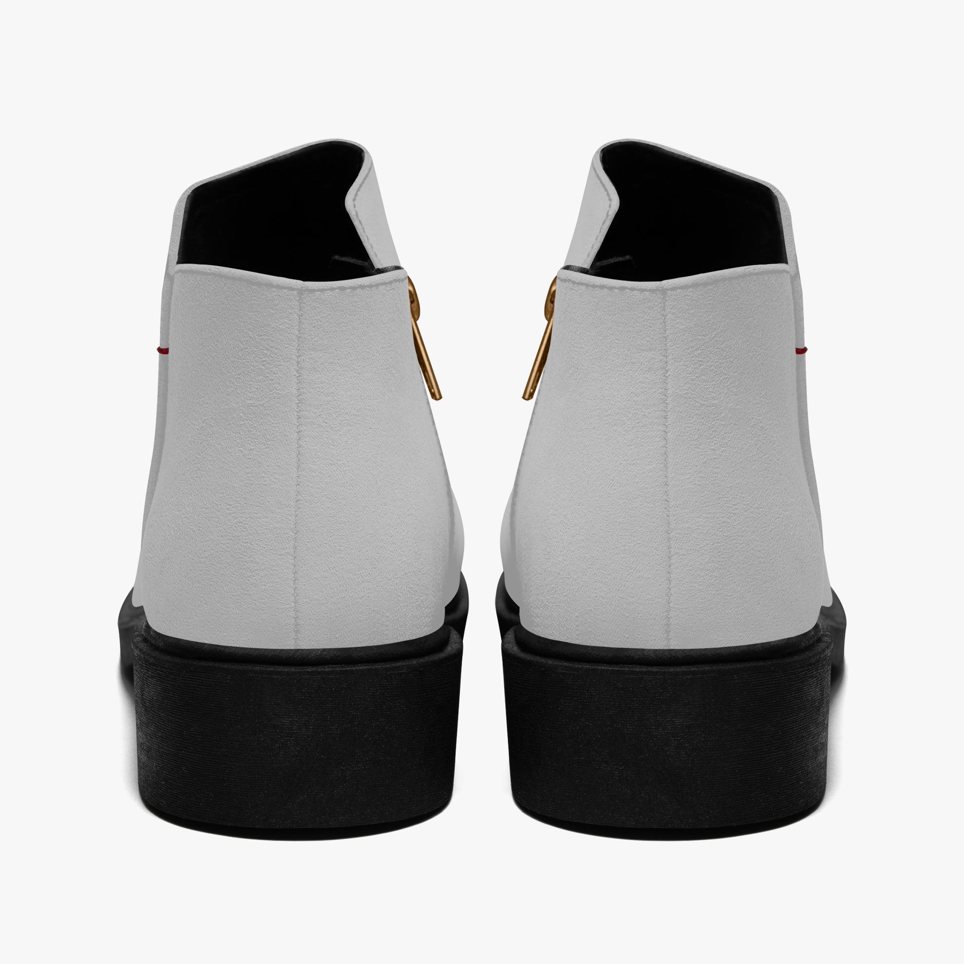 Silberne elegante Reißverschluss-Stiefeletten Stiefeletten JLR Design