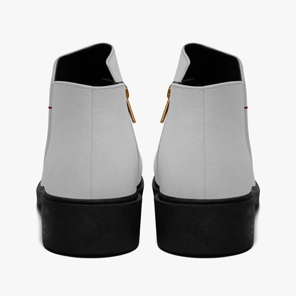 Silberne elegante Reißverschluss-Stiefeletten Stiefeletten JLR Design