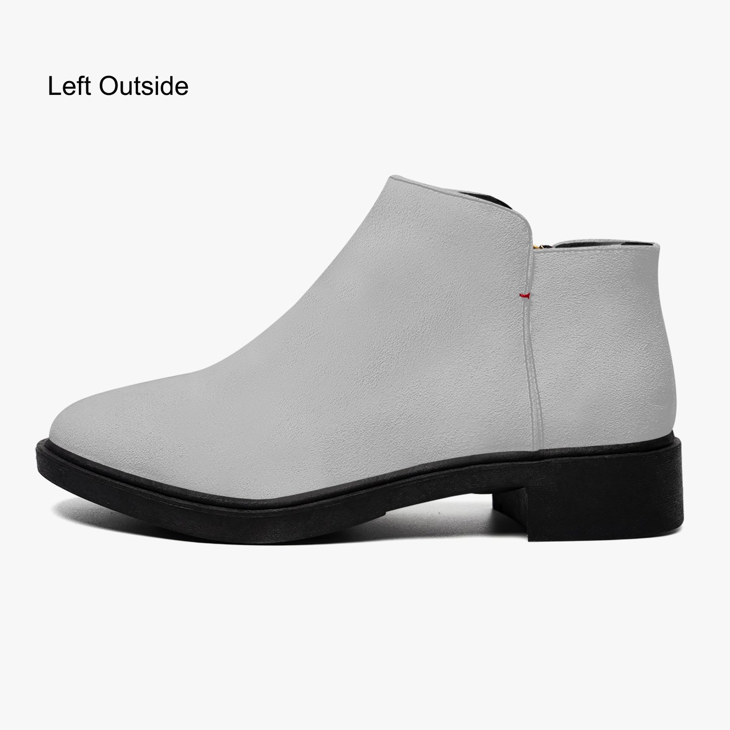 Silberne elegante Reißverschluss-Stiefeletten Stiefeletten JLR Design