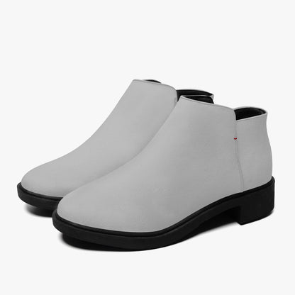 Silberne elegante Reißverschluss-Stiefeletten Stiefeletten JLR Design