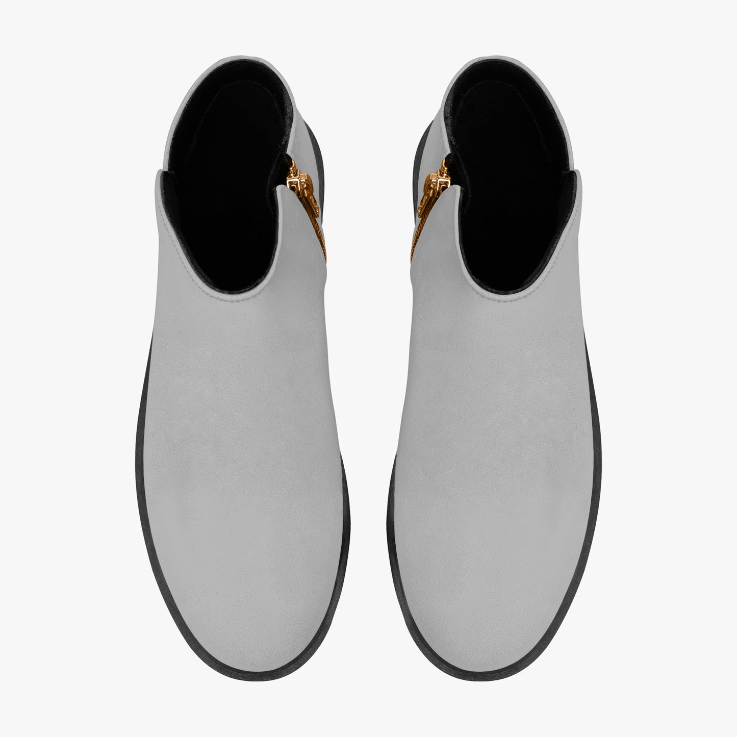 Silberne elegante Reißverschluss-Stiefeletten Stiefeletten JLR Design