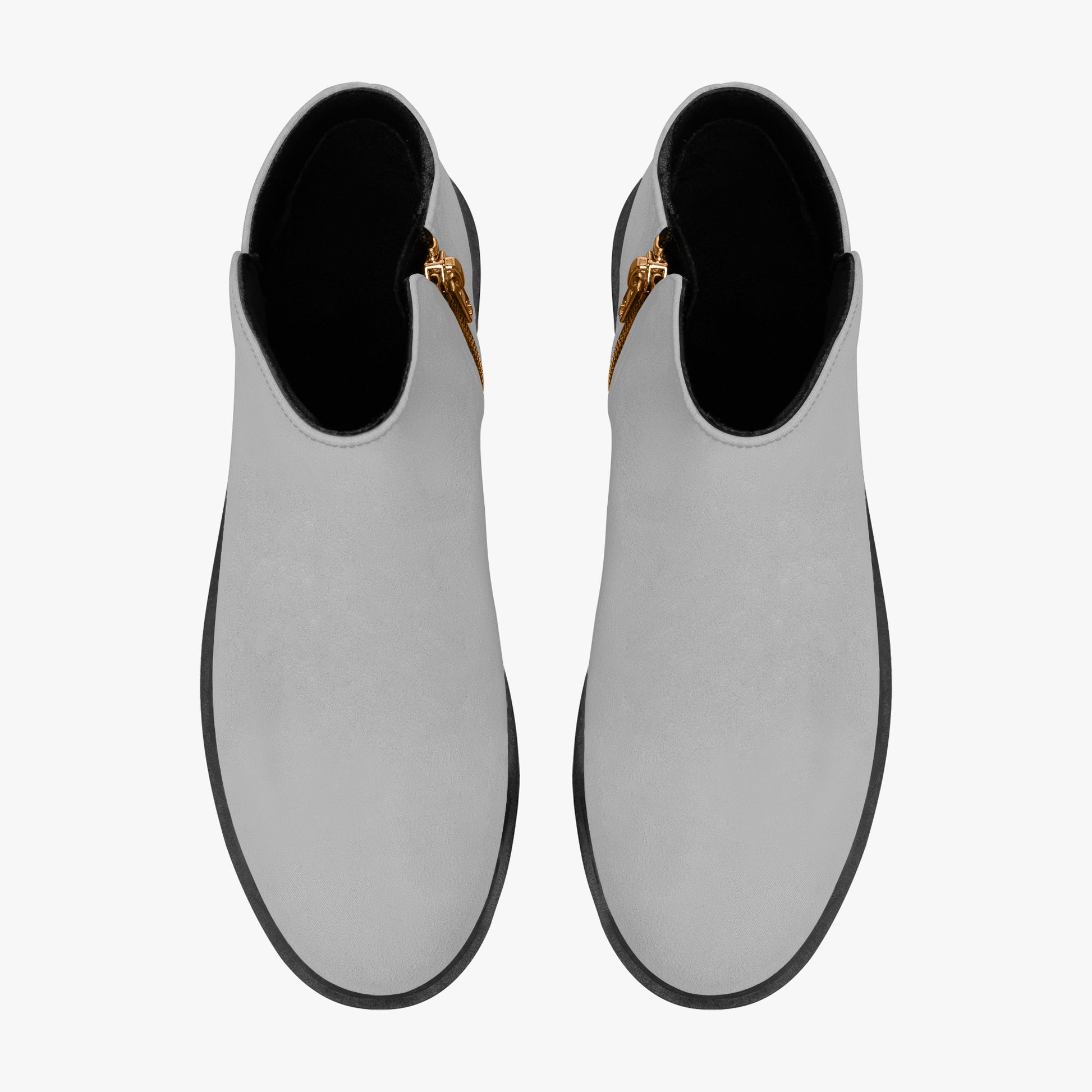 Silberne elegante Reißverschluss-Stiefeletten Stiefeletten JLR Design