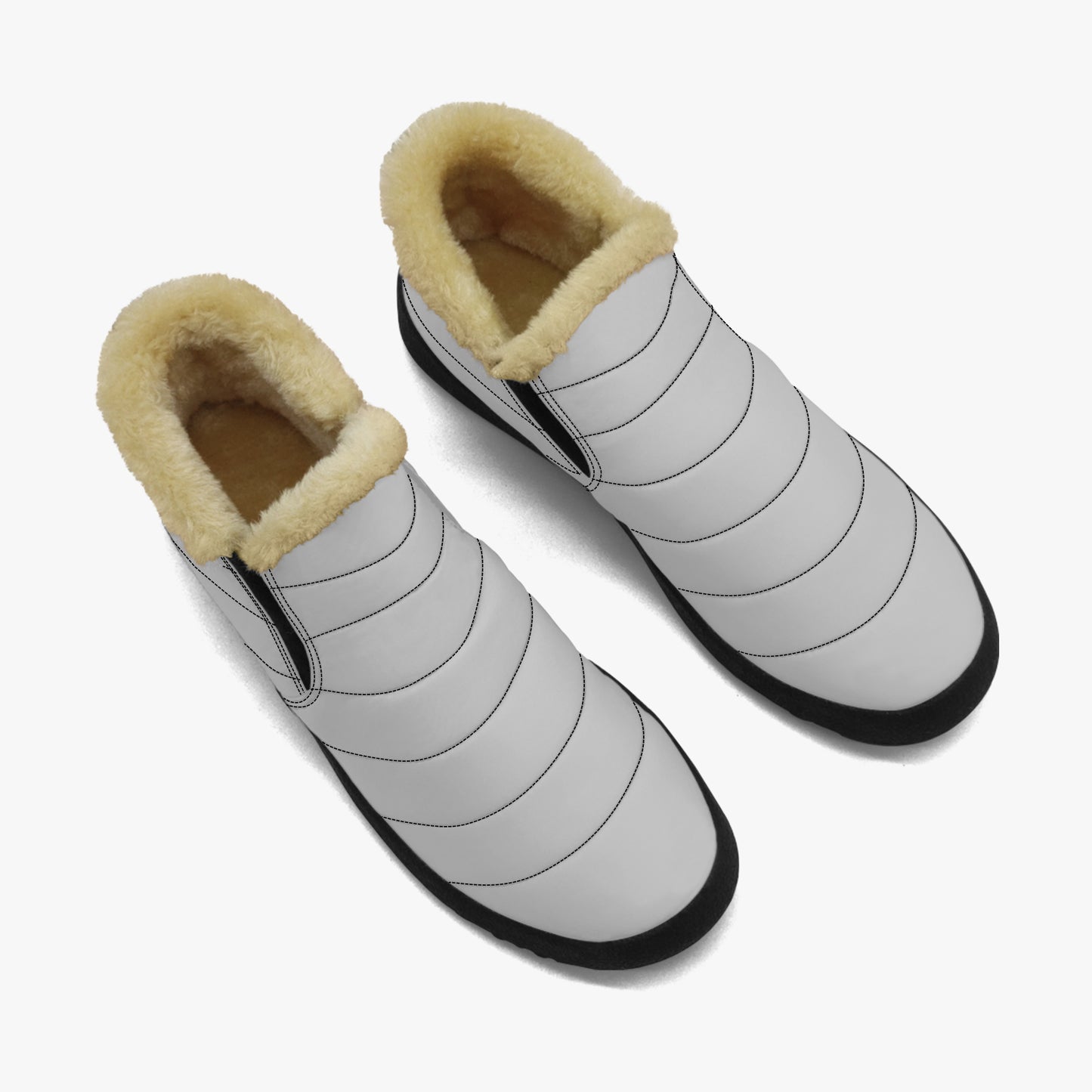 Silberne Faux Fur Slipper Slipper JLR Design