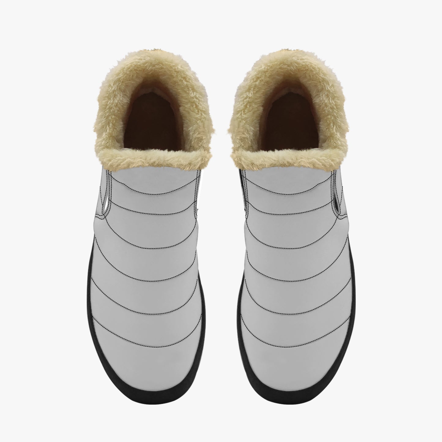 Silberne Faux Fur Slipper Slipper JLR Design
