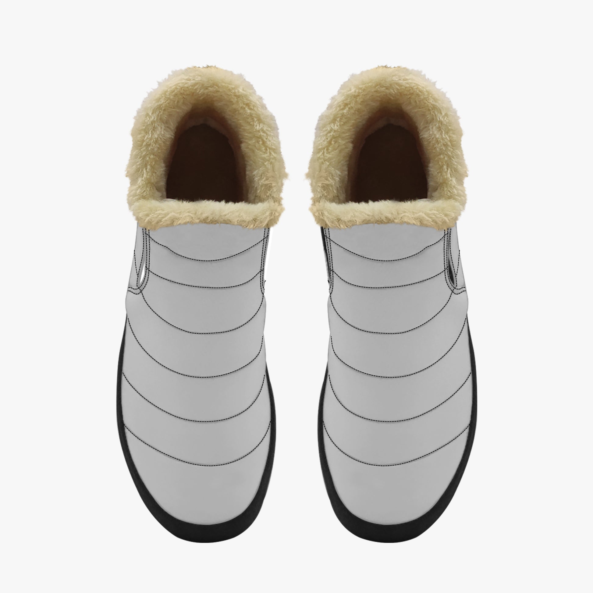 Silberne Faux Fur Slipper Slipper JLR Design