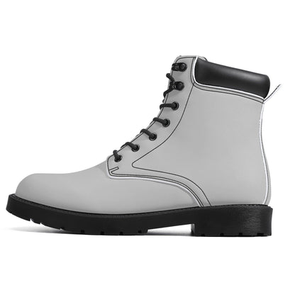 Silberne Ganzjahres Stiefel für Herren Lederstiefel 74.99 Ganzjahres, Herren, Lederstiefel, Silber JLR Design