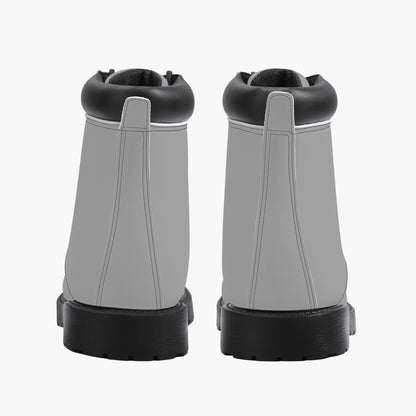 Silberne Leder Boots | Stylische und Warme Winterstiefel Boots JLR Design