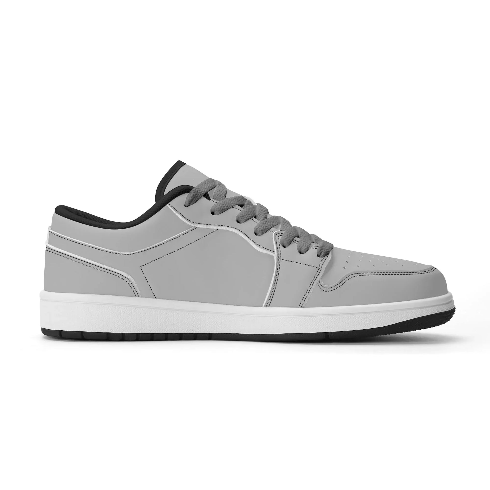 silberne-low-top-leder-sneaker-fur-damen-sneaker-jlr-design-26751 - JLR Design