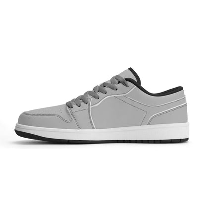 silberne-low-top-leder-sneaker-fur-damen-sneaker-jlr-design-68267 - JLR Design