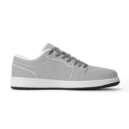 silberne-low-top-leder-sneaker-fur-damen-sneaker-jlr-design-78392 - JLR Design