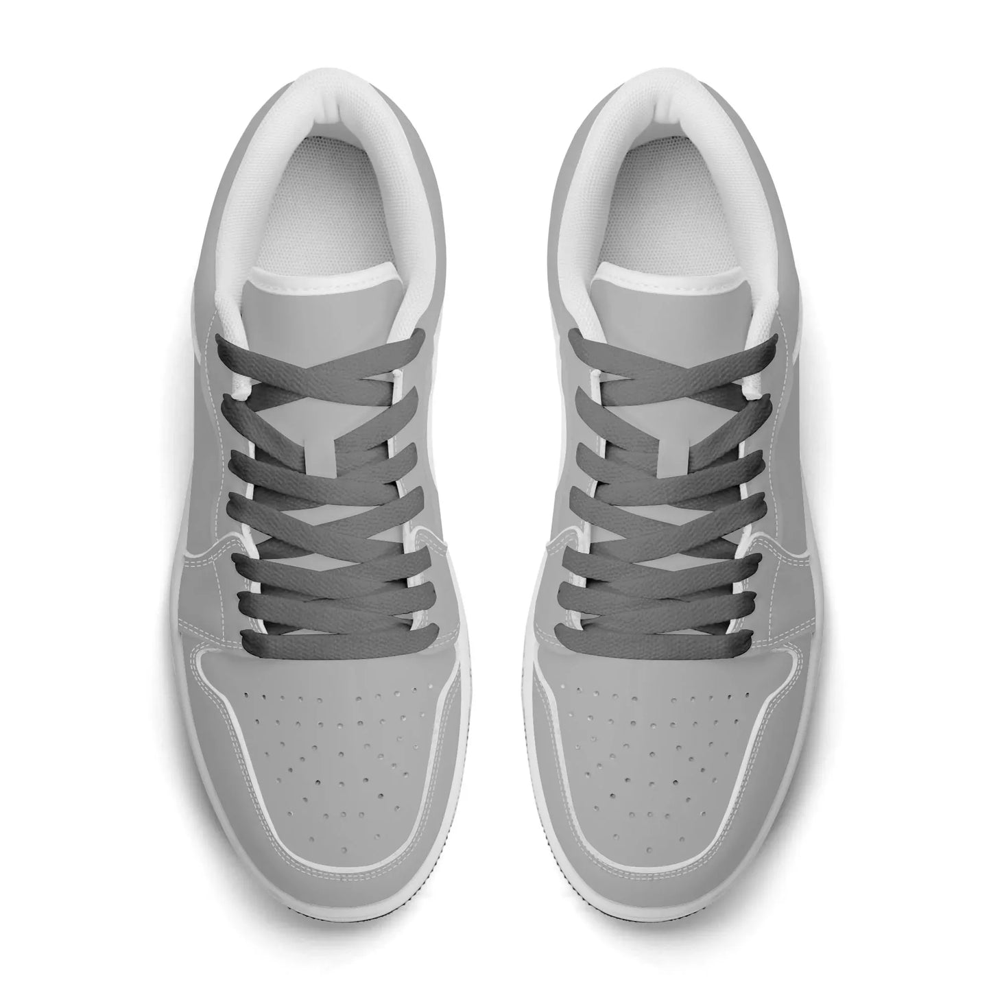silberne-low-top-leder-sneaker-fur-damen-sneaker-jlr-design-22855 - JLR Design