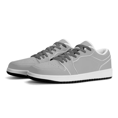 silberne-low-top-leder-sneaker-fur-herren-sneaker-jlr-design-92467 - JLR Design
