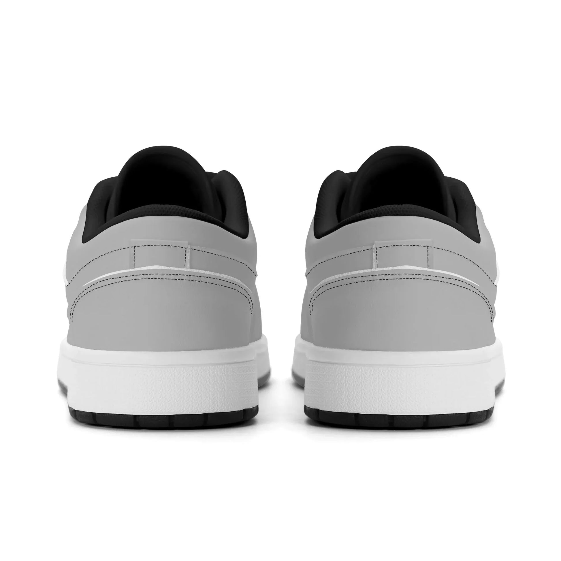 silberne-low-top-leder-sneaker-fur-herren-sneaker-jlr-design-92337 - JLR Design