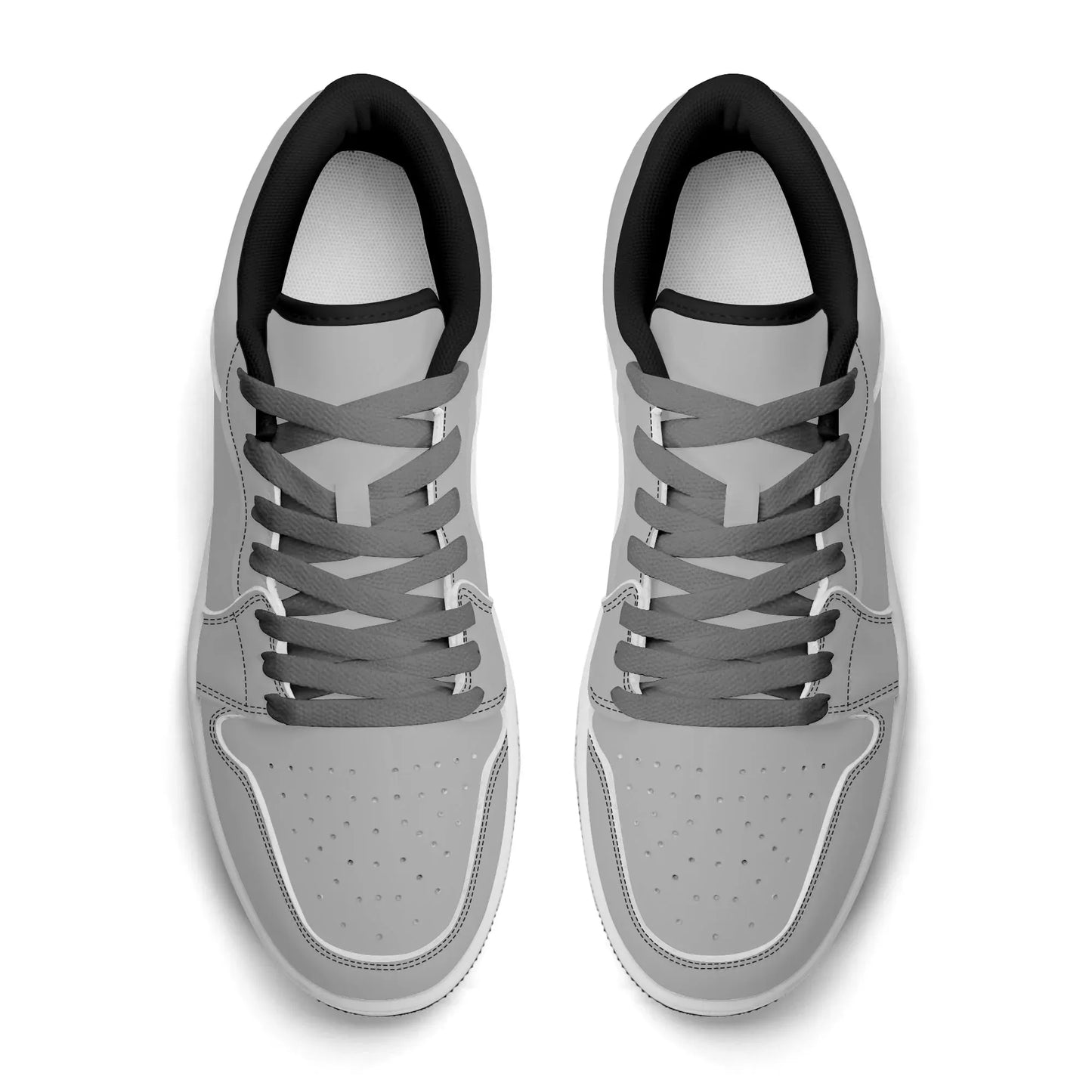 silberne-low-top-leder-sneaker-fur-herren-sneaker-jlr-design-99092 - JLR Design