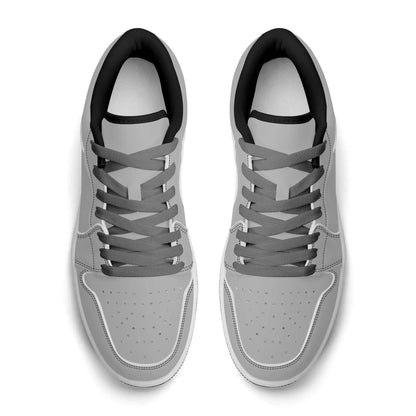 silberne-low-top-leder-sneaker-fur-herren-sneaker-jlr-design-99092 - JLR Design
