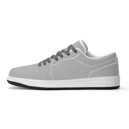 silberne-low-top-leder-sneaker-fur-herren-sneaker-jlr-design-21710 - JLR Design