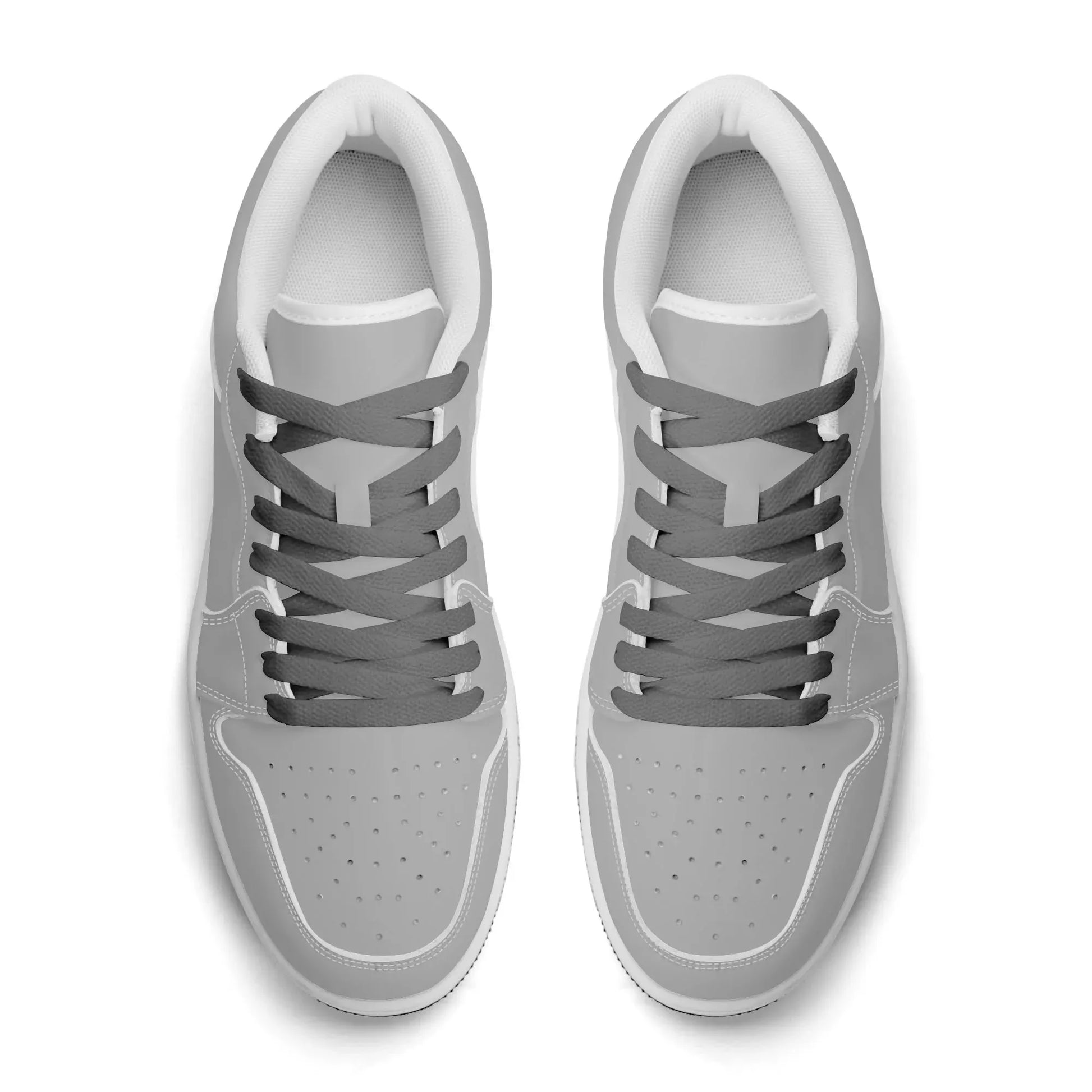 silberne-low-top-leder-sneaker-fur-herren-sneaker-jlr-design-96230 - JLR Design