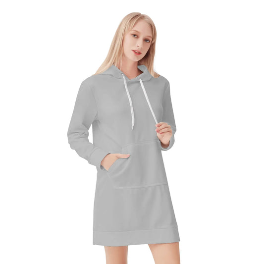 silberner-velvet-hoodie-dress-hoodiekleid-jlr-design-78581 - JLR Design
