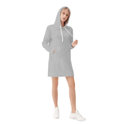 silberner-velvet-hoodie-dress-hoodiekleid-jlr-design-76305 - JLR Design