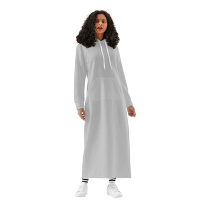 silbernes-bequemes-leichtes-hoodie-kleid-hoodiekleid-jlr-design-82809 - JLR Design