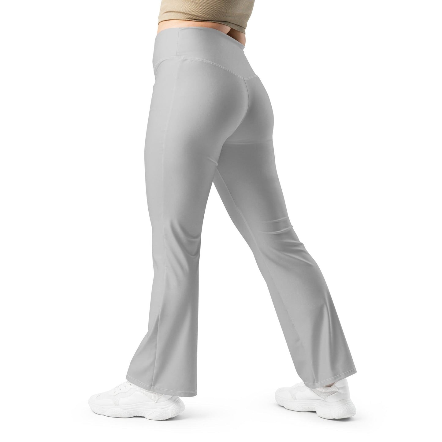 Silver High Waist Flare Leggings Flare Leggings 59.99 Flare, Leggings, silver JLR Design