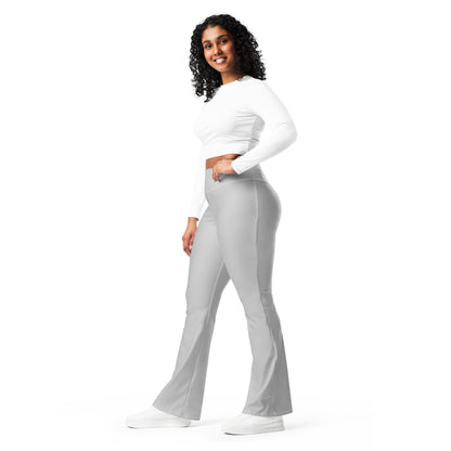 Silver High Waist Flare Leggings Flare Leggings 59.99 Flare, Leggings, silver JLR Design