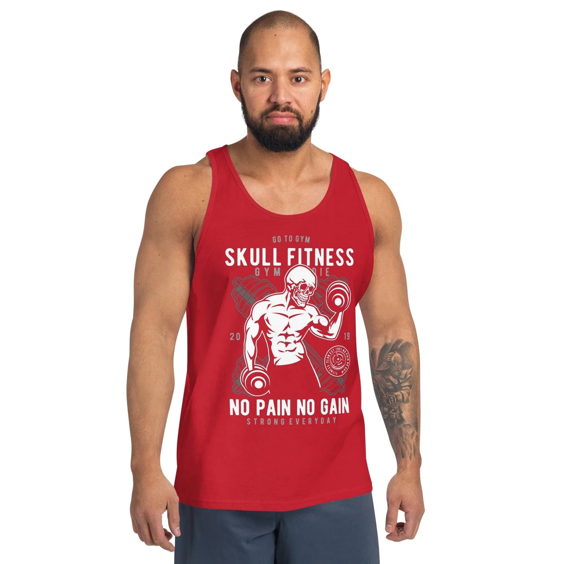 skull-fitness-tank-top-tank-top-jlr-design-58388 - JLR Design