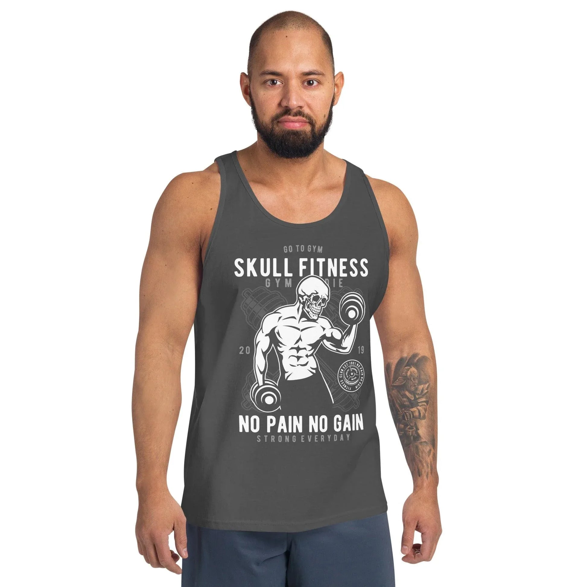 Skull Fitness Tank Top Tank Top JLR Design