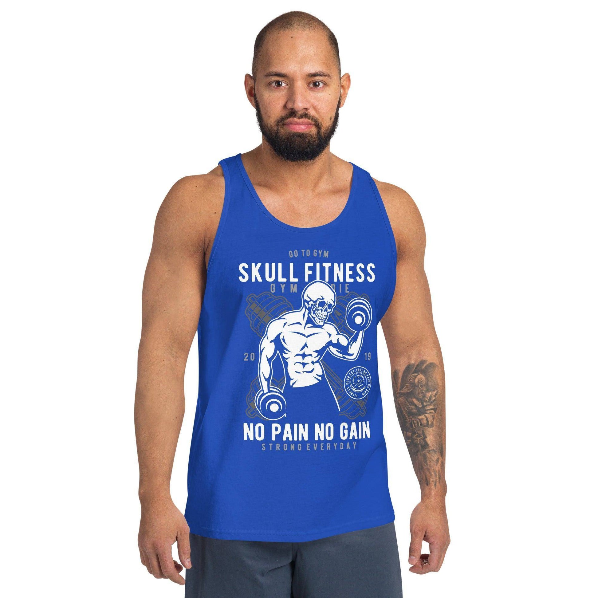 skull-fitness-tank-top-tank-top-jlr-design-22158 - JLR Design