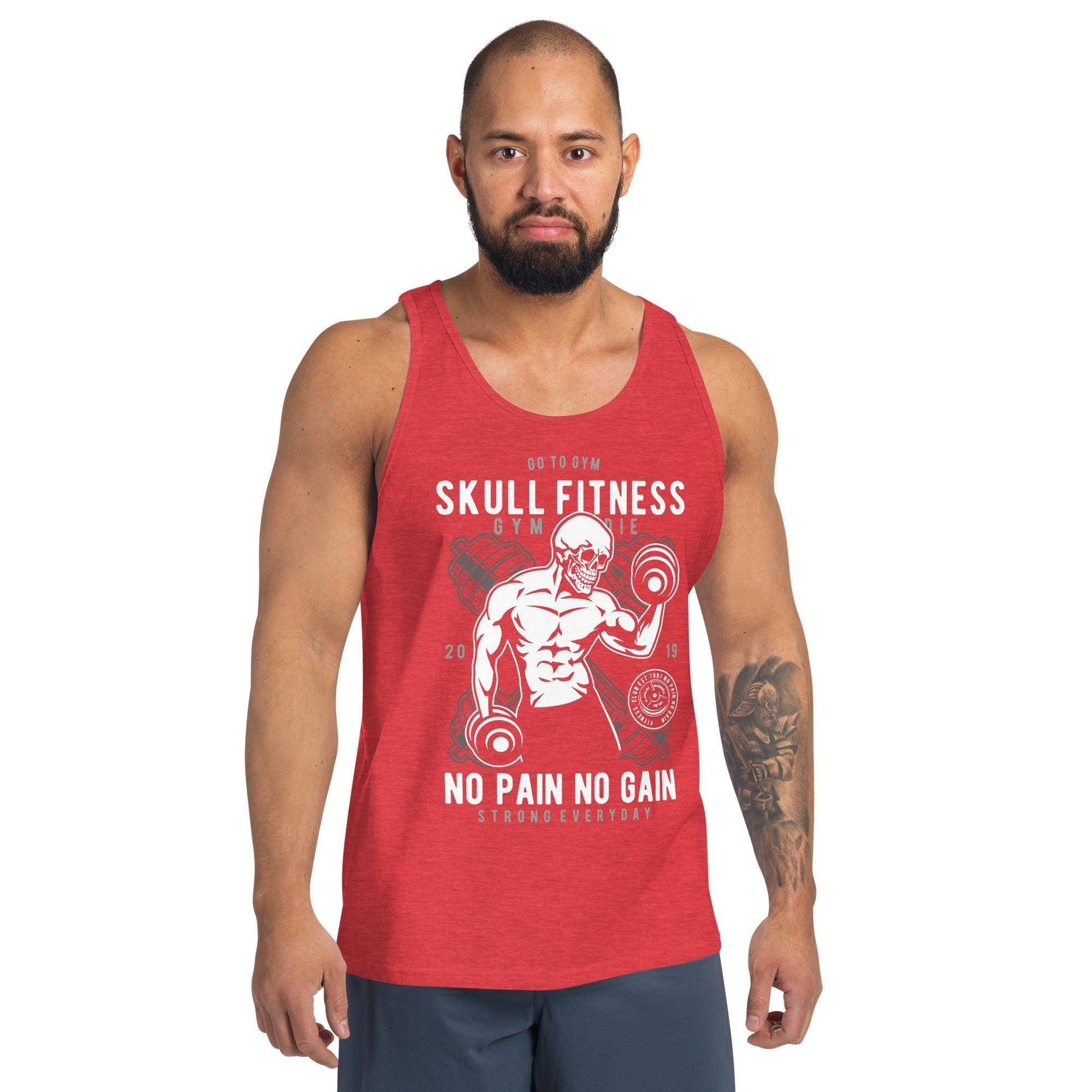 skull-fitness-tank-top-tank-top-jlr-design-37543 - JLR Design