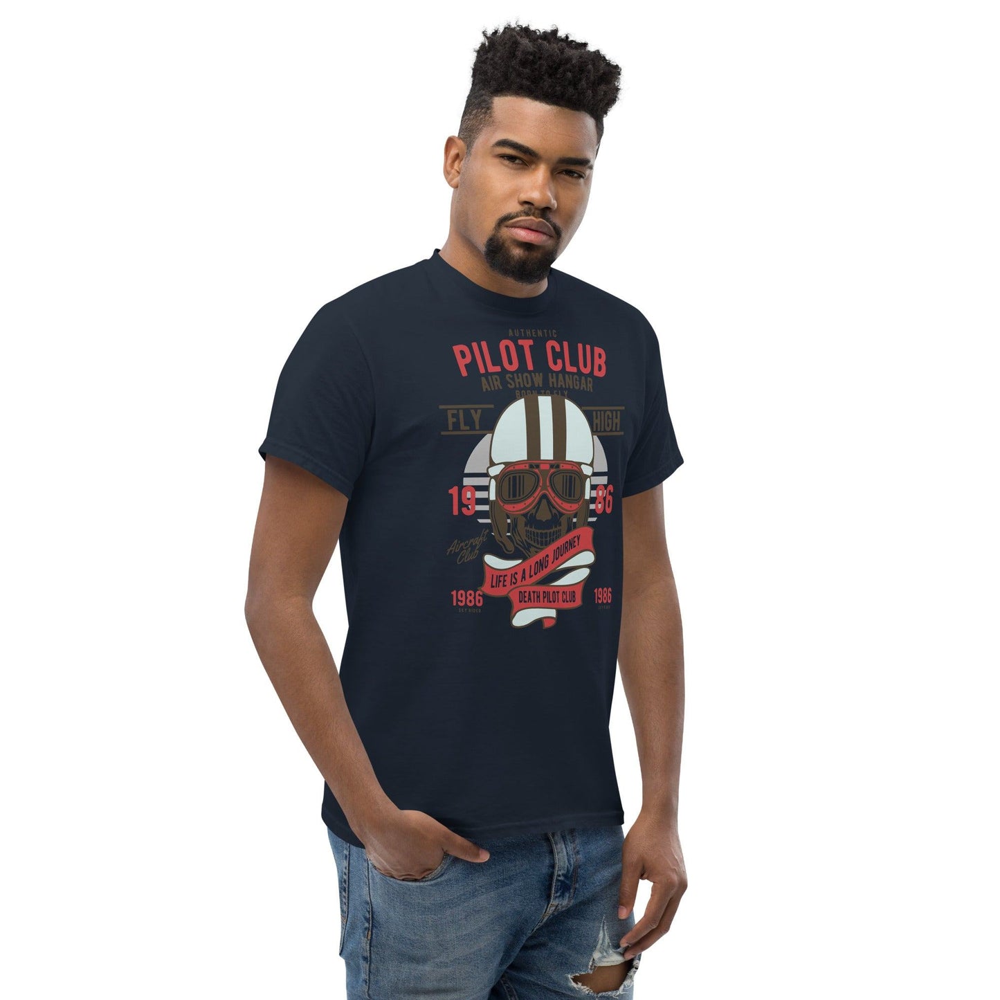 Skull Pilot Herren-T-Shirt T-Shirt 29.99 Herren, Pilot, Skull, T-Shirt JLR Design