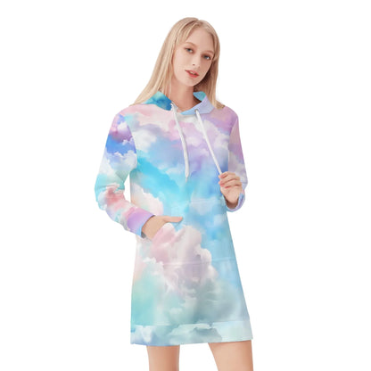 soft-clouds-velvet-hoodie-dress-hoodiekleid-jlr-design-77027 - JLR Design