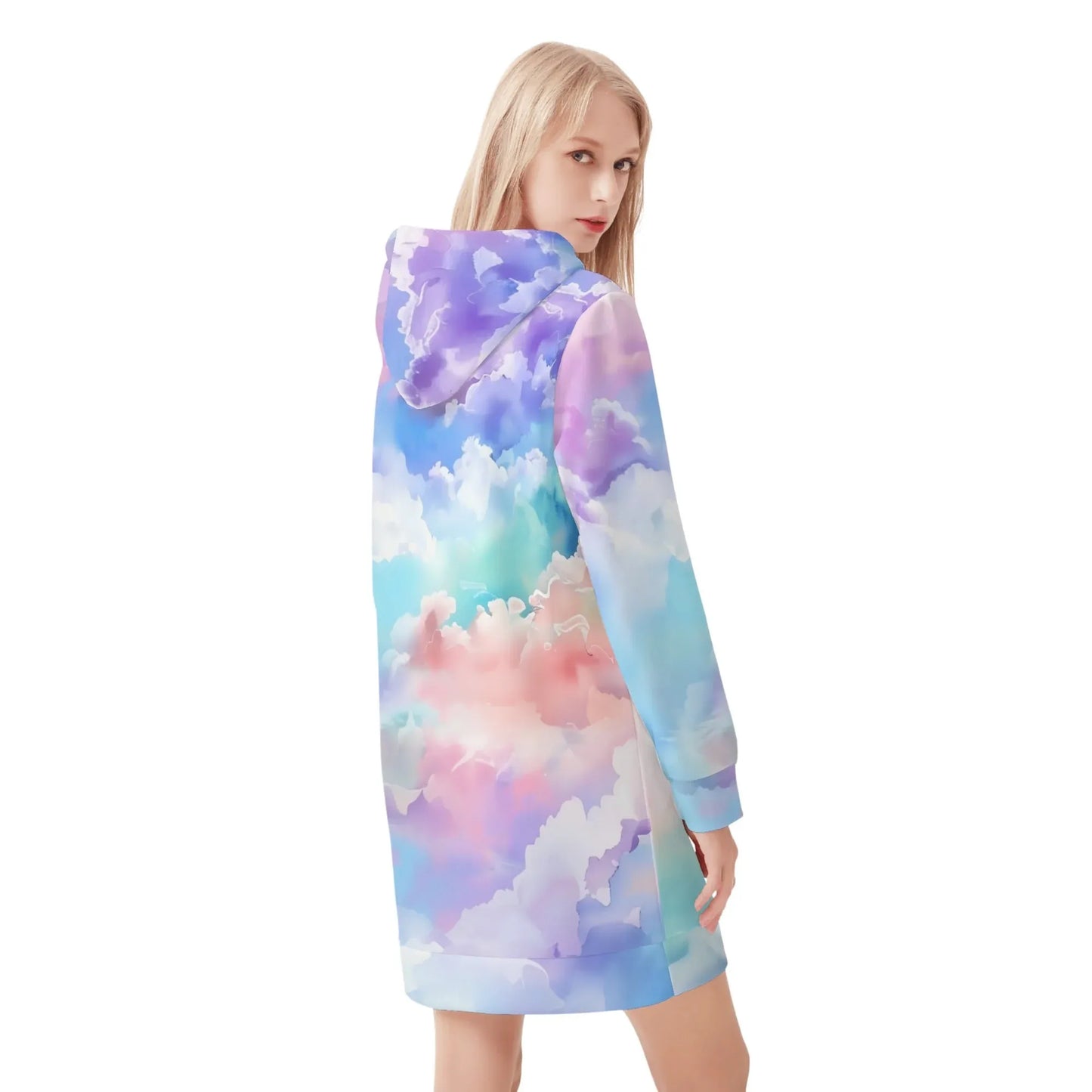 soft-clouds-velvet-hoodie-dress-hoodiekleid-jlr-design-68765 - JLR Design