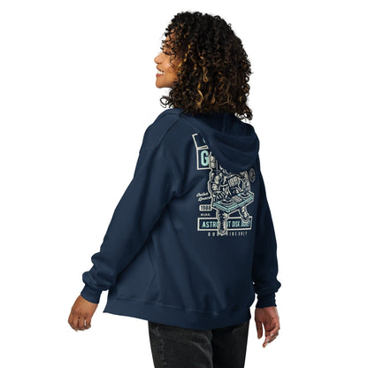 Space and Beat Zip Hoodie Hoodie 54.99 Beat, Hoodie, Space, Vibe JLR Design