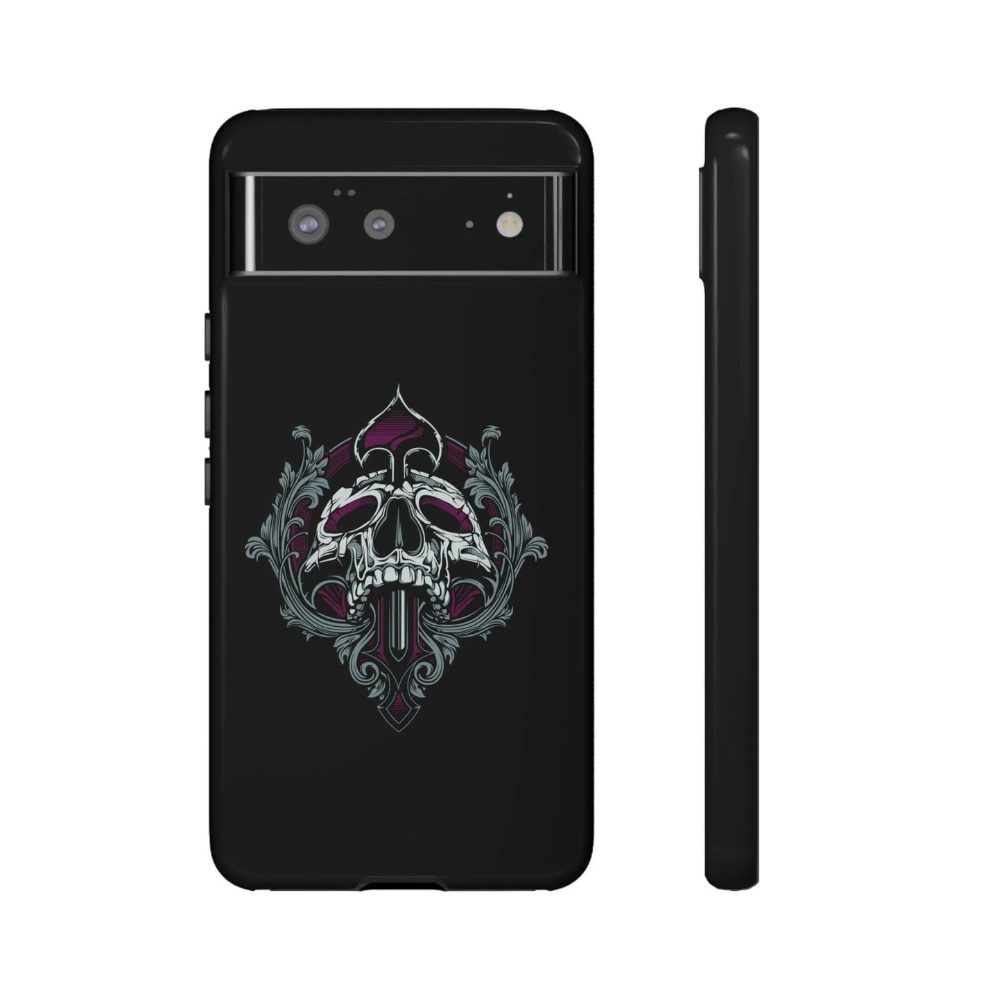 google-pixel-spade-skull-cover-phone-case-jlr-design-31112 - JLR Design