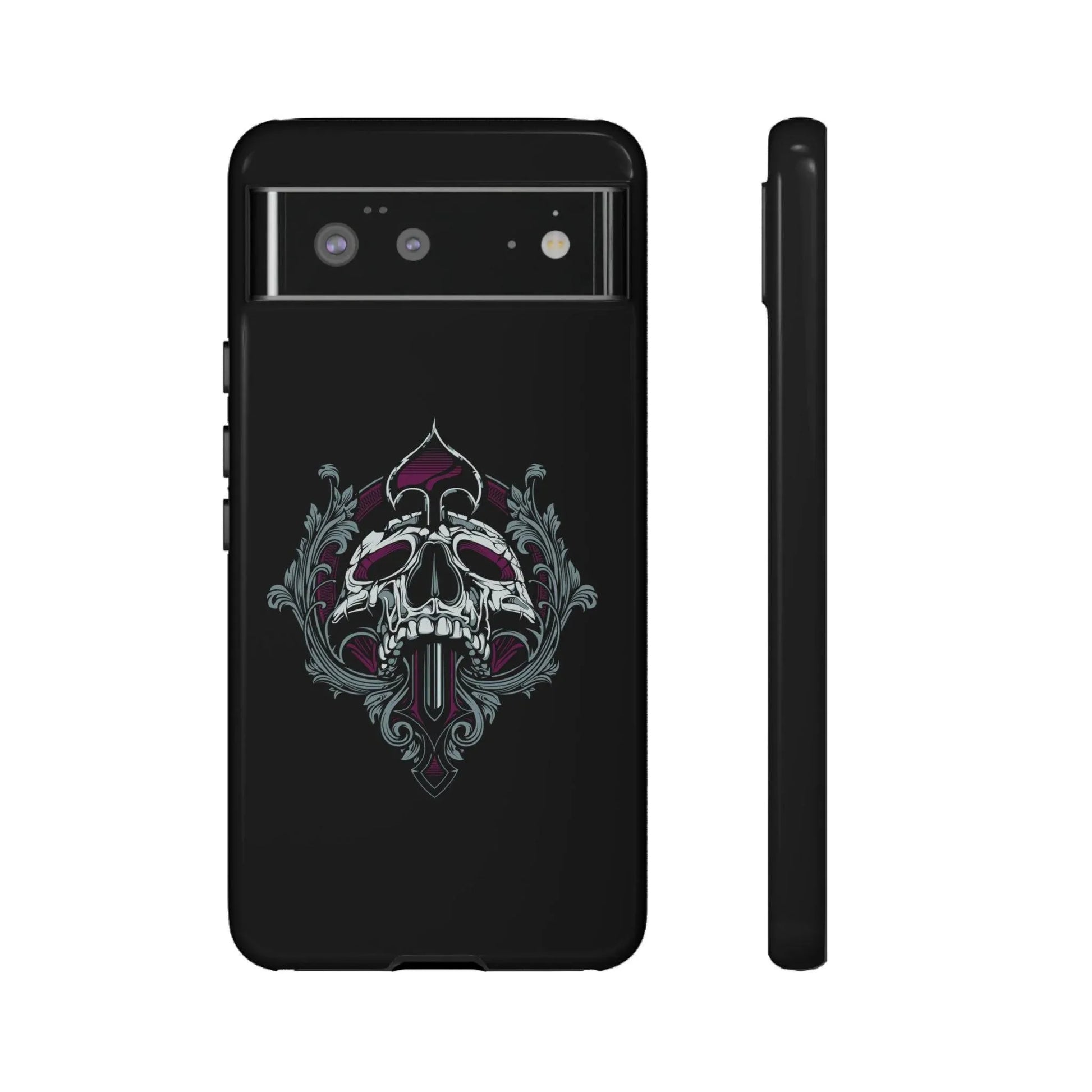 google-pixel-spade-skull-cover-phone-case-jlr-design-31112 - JLR Design