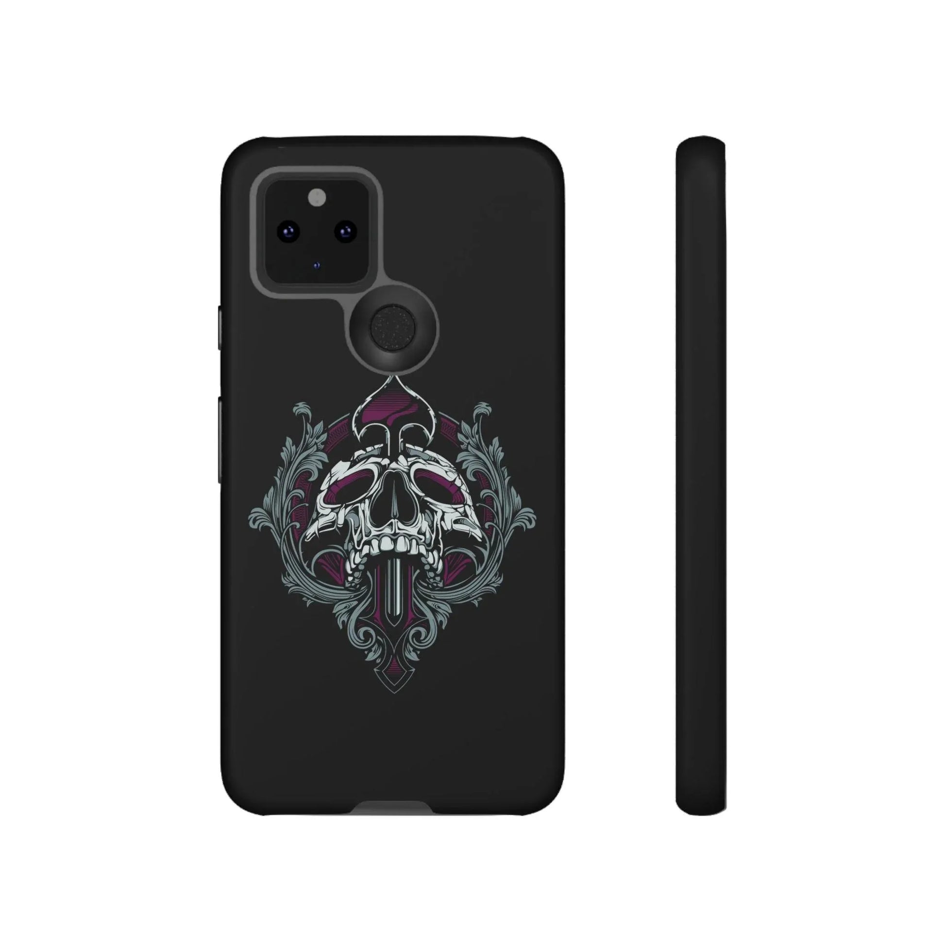 google-pixel-spade-skull-cover-phone-case-jlr-design-28178 - JLR Design