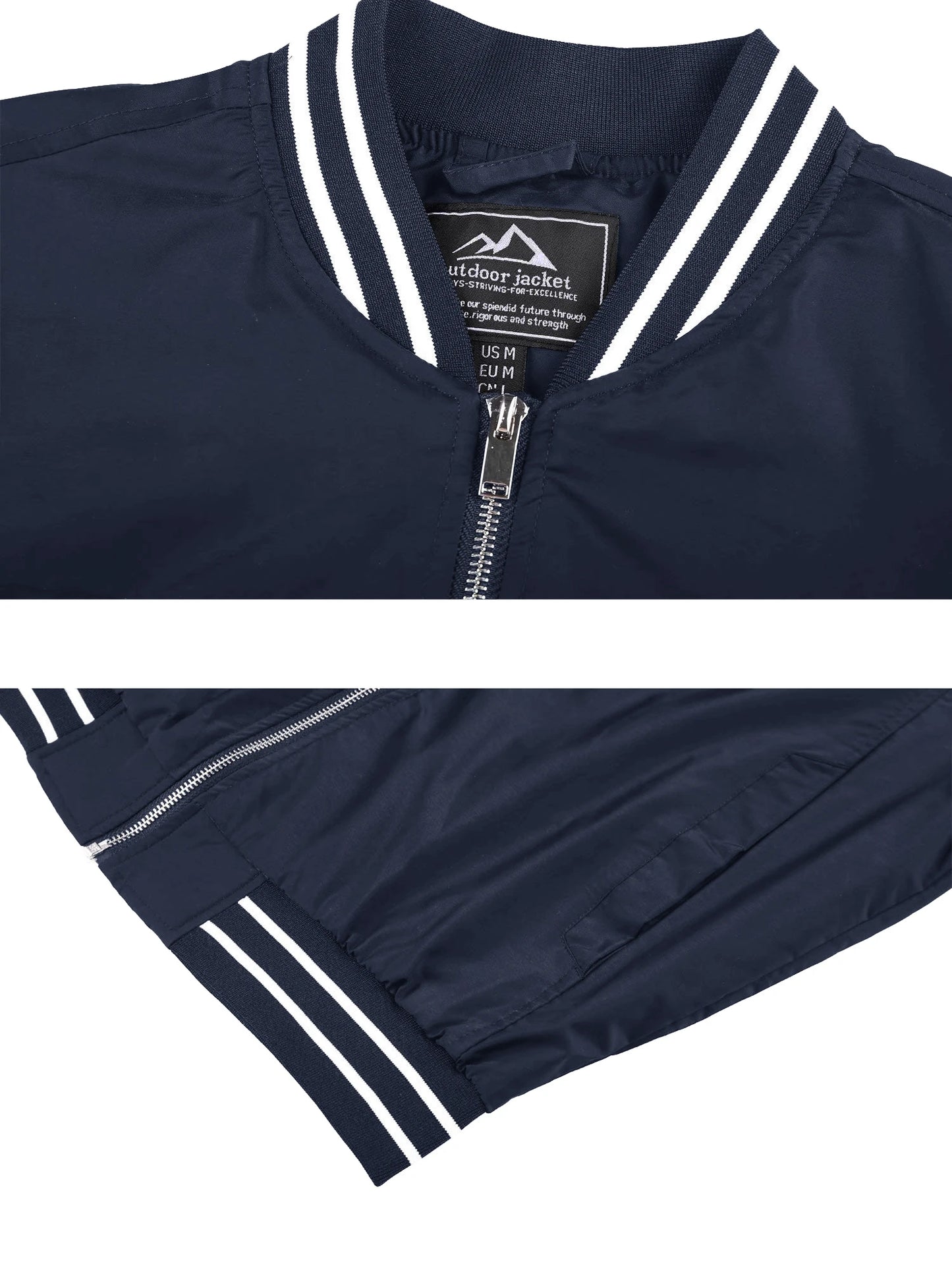 Sportliche Baseball Jacke für alle Gelegenheiten Bomberjacke JLR Design