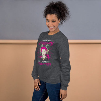 Sternzeichen Capricorn Chick Unisex Pullover Pullover 42.99 Capricorn, Sternzeichen JLR Design