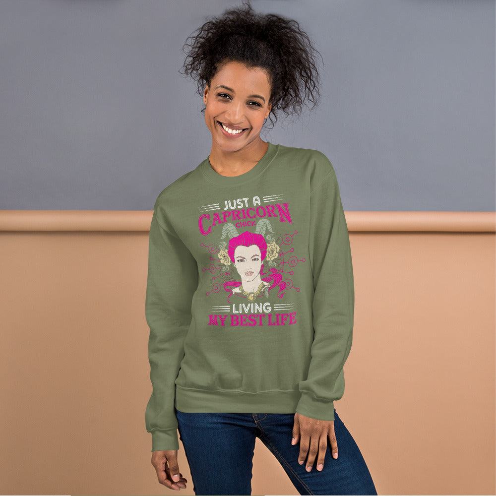 Sternzeichen Capricorn Chick Unisex Pullover Pullover 42.99 Capricorn, Sternzeichen JLR Design