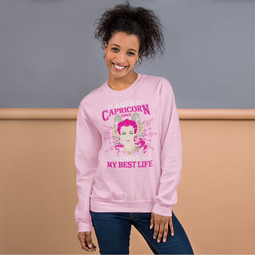 Sternzeichen Capricorn Chick Unisex Pullover Pullover 42.99 Capricorn, Sternzeichen JLR Design