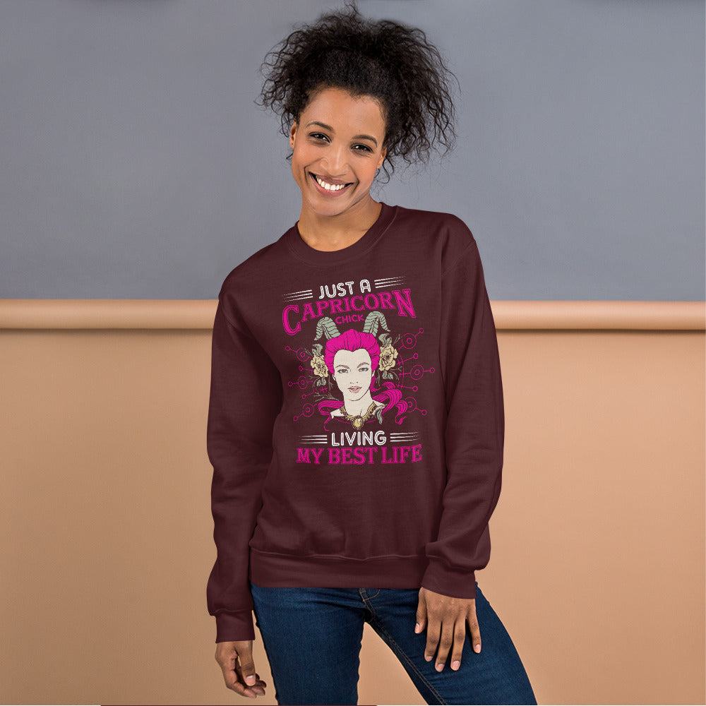 Sternzeichen Capricorn Chick Unisex Pullover Pullover 42.99 Capricorn, Sternzeichen JLR Design