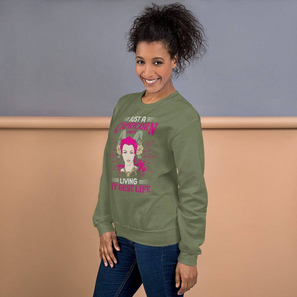 Sternzeichen Capricorn Chick Unisex Pullover Pullover JLR Design