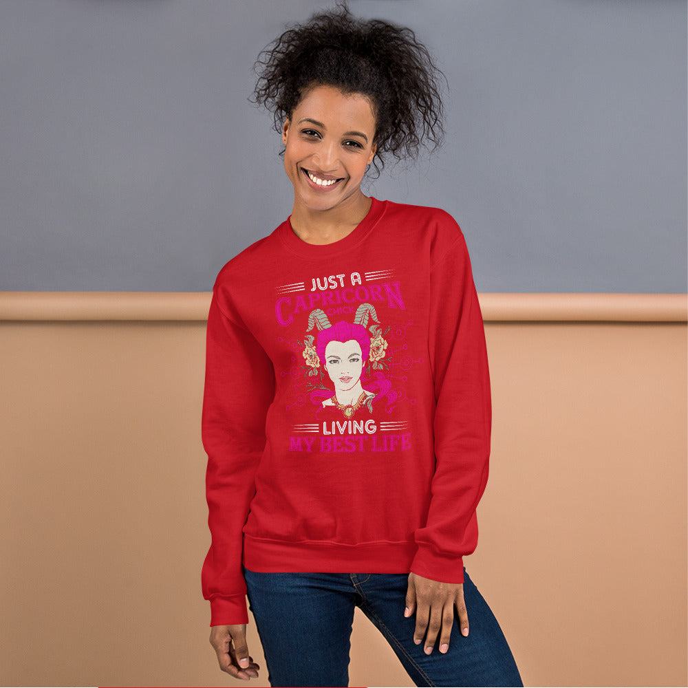 Sternzeichen Capricorn Chick Unisex Pullover Pullover 42.99 Capricorn, Sternzeichen JLR Design