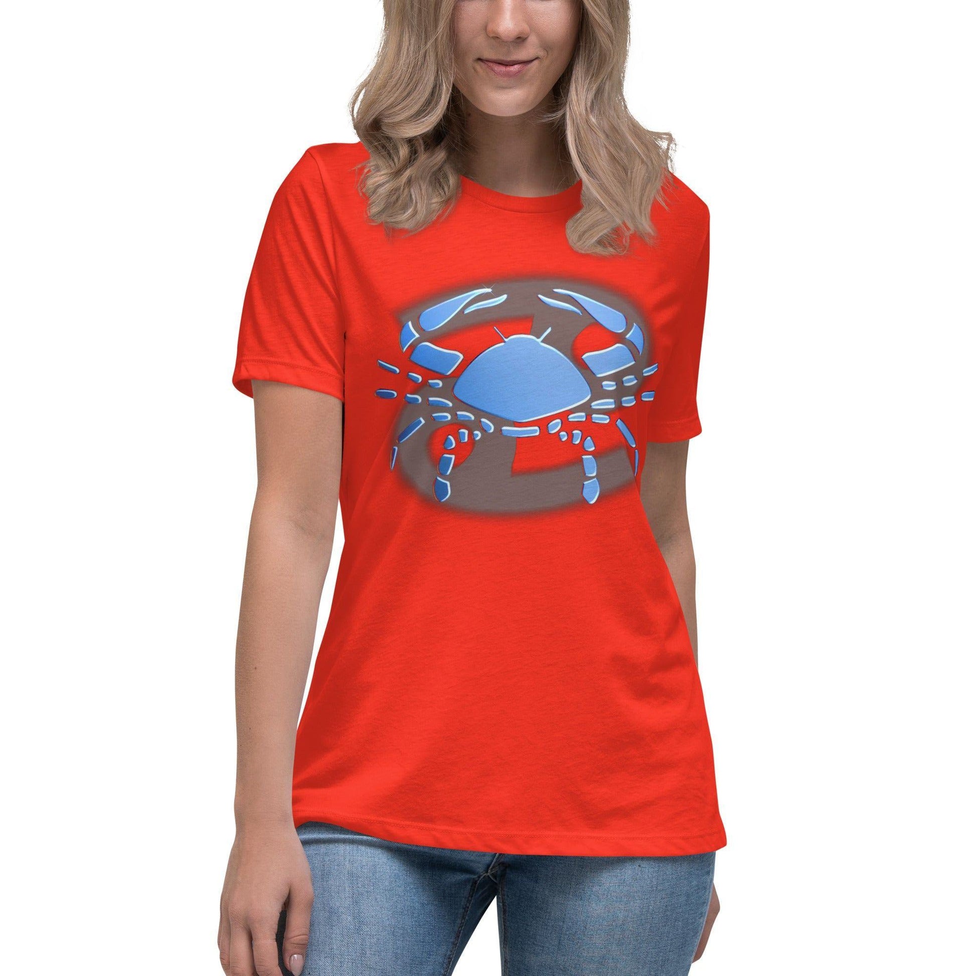 Sternzeichen Krebs Damen-T-Shirt T-Shirt JLR Design