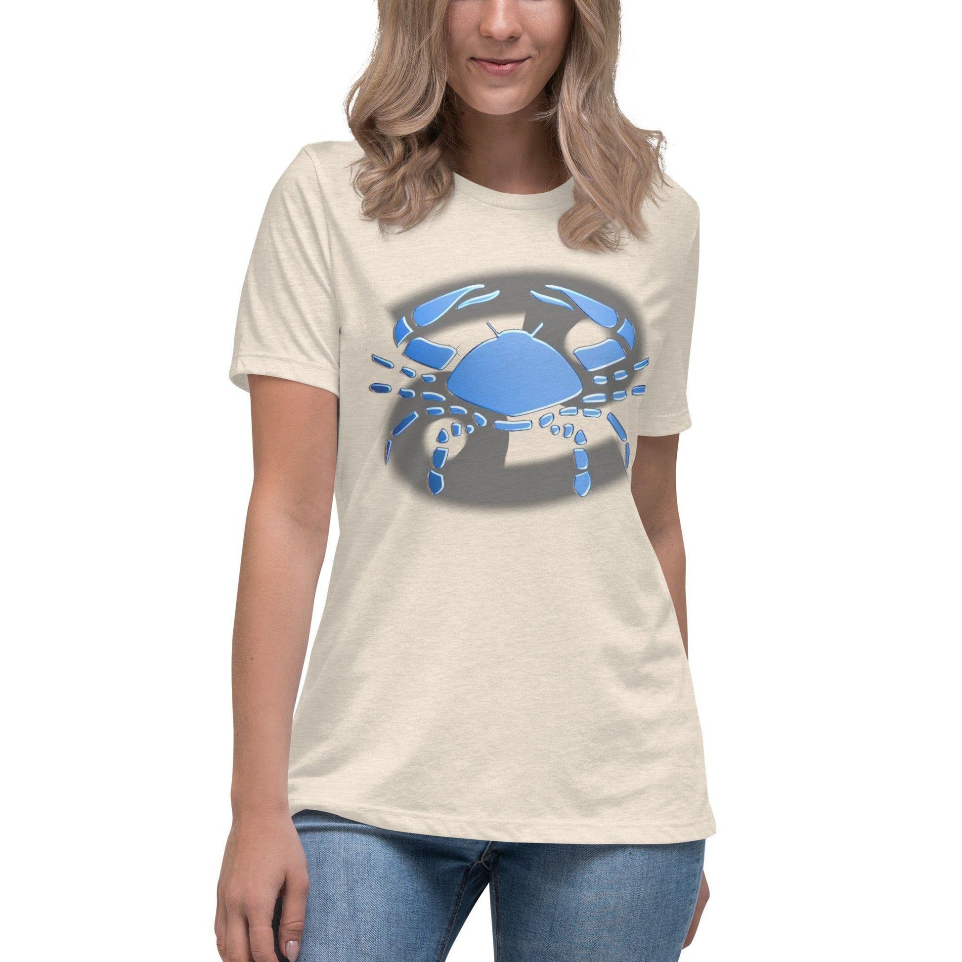 Sternzeichen Krebs Damen-T-Shirt T-Shirt JLR Design